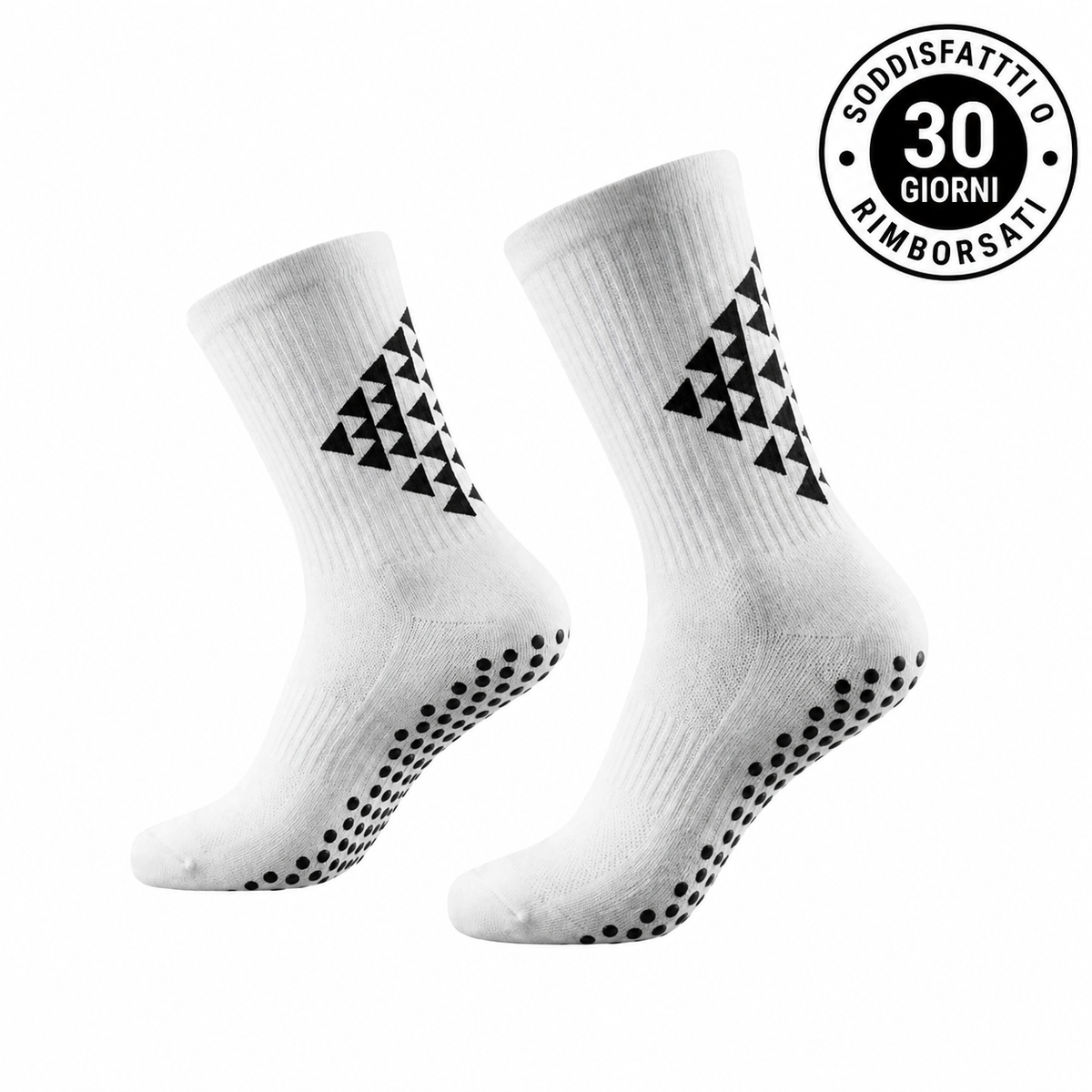 Aveon Grip™ blanches — chaussettes de performance