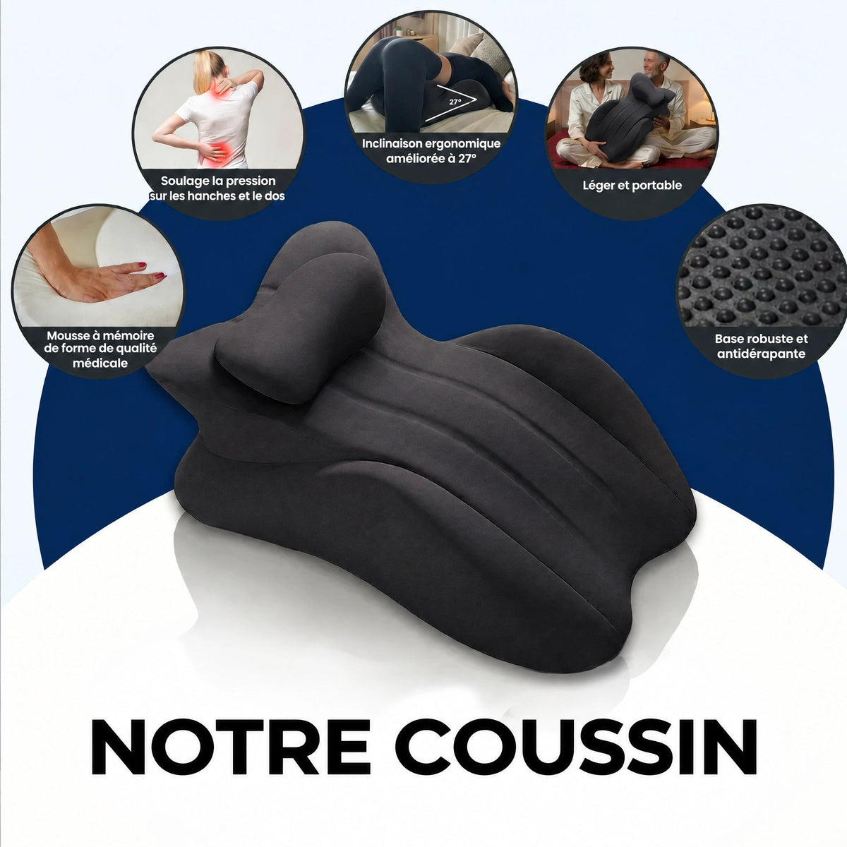 Coussin de soutien intime Aveon — confort dans toutes les positions - AVEON