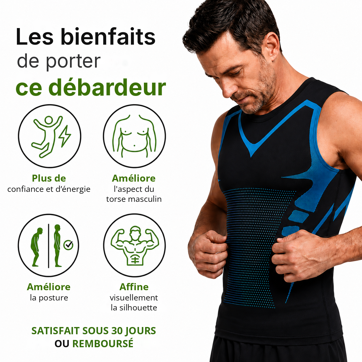 Aveon® 2.0 — débardeur sculptant homme