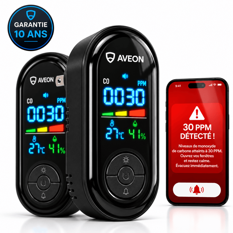 Détecteur de CO connecté Aveon - AVEON