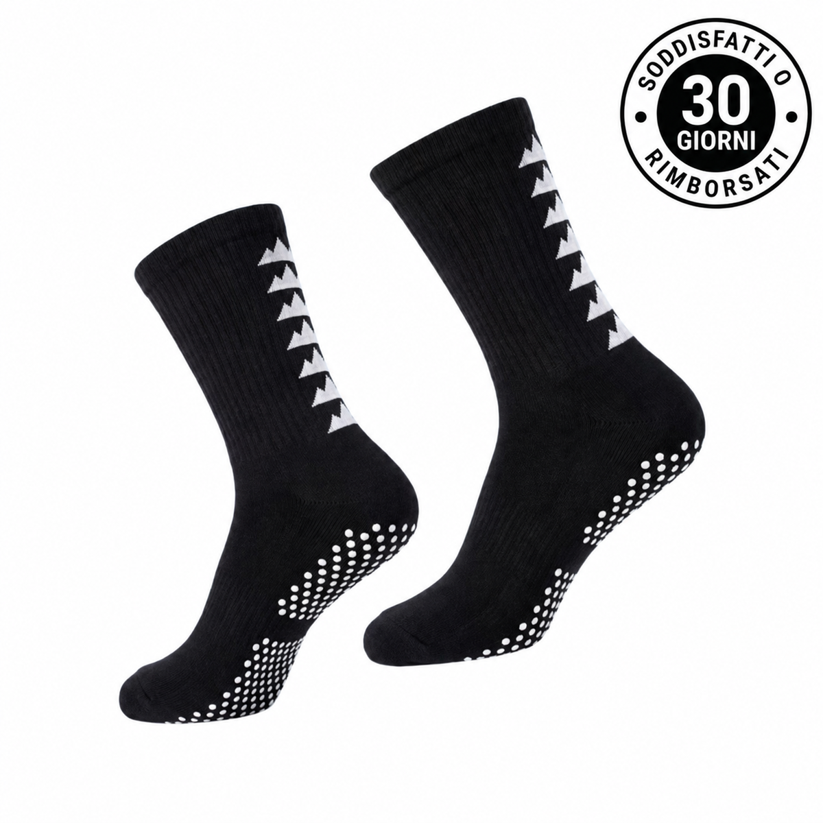 Aveon Grip™ noires — chaussettes de performance
