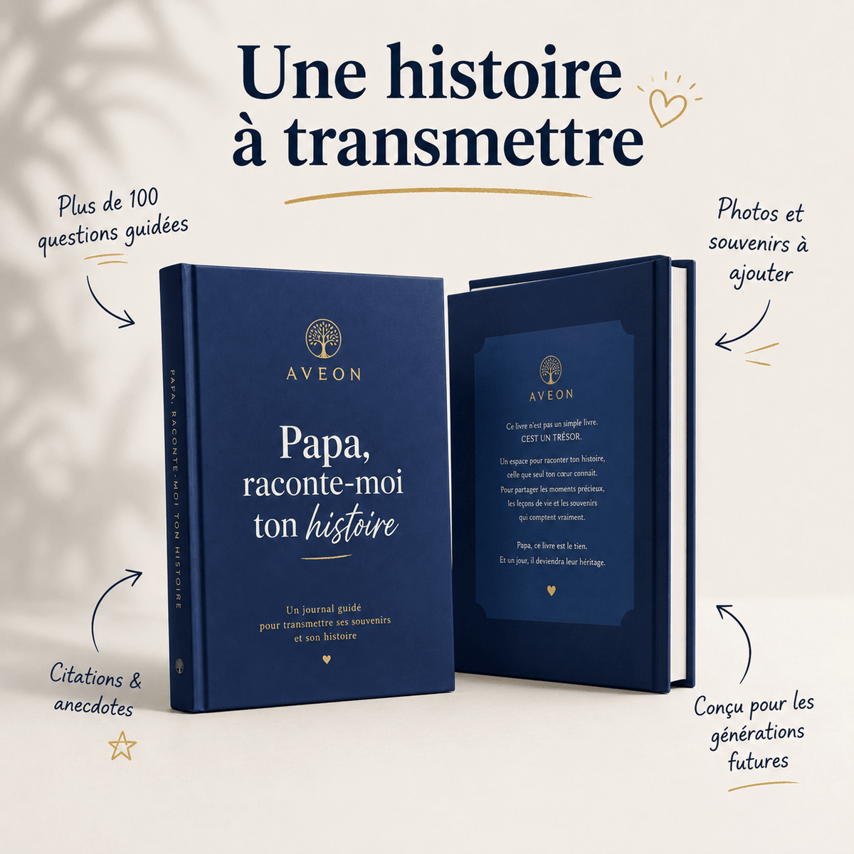 AVEON JOURNAL - Journal guidé - Papa, raconte-moi ton histoire - AVEON