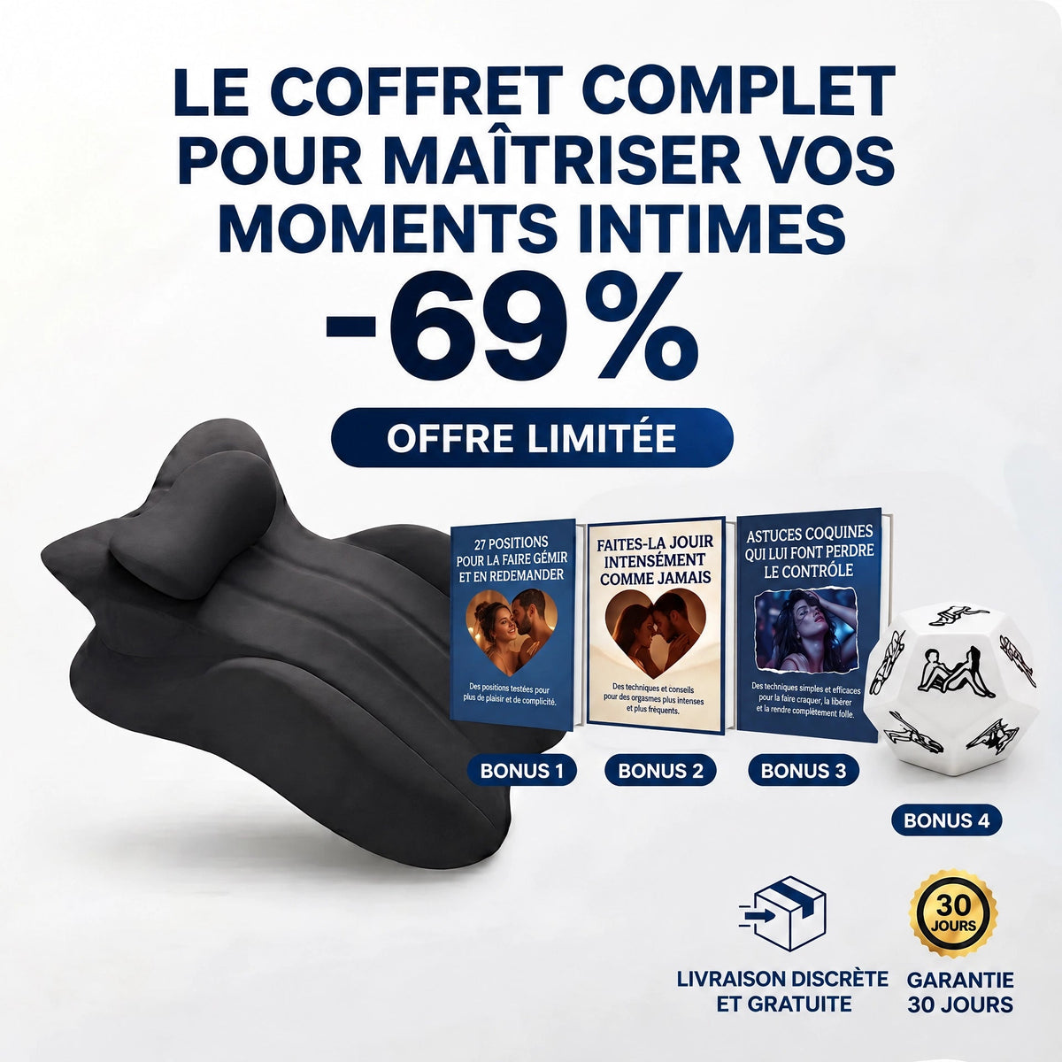 Coussin de soutien intime Aveon — confort dans toutes les positions - AVEON